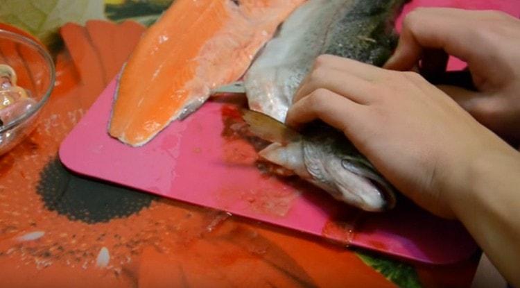 On the other hand, we also separate the fillet.