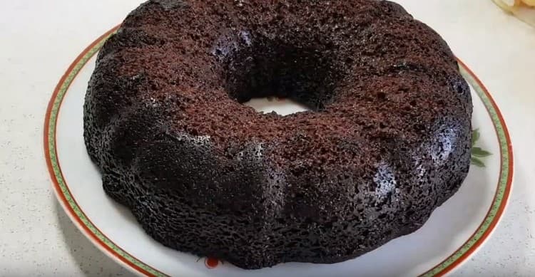 A cupcake without eggs is ready.