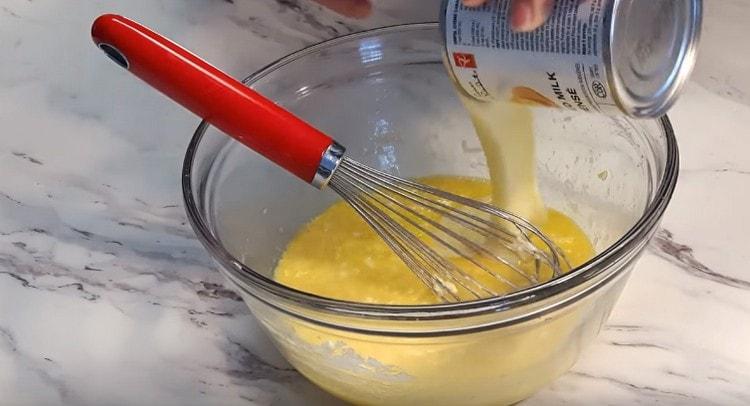 Add condensed milk as well.