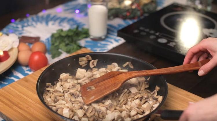 We are setting aside the finished filling.