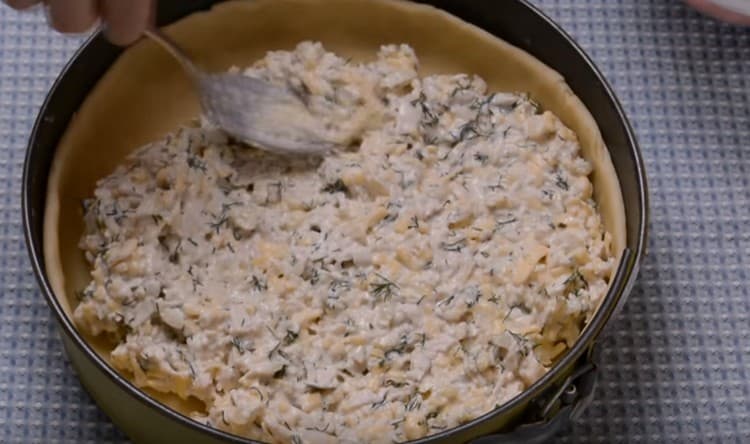 On the basis of the test we shift the filling.