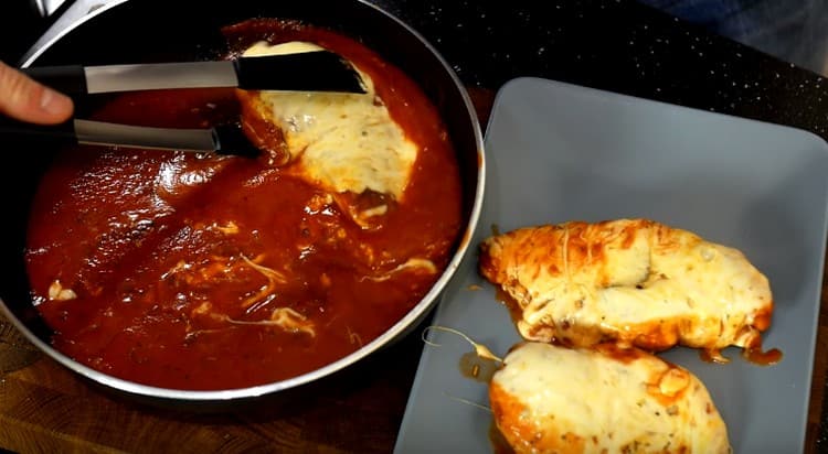 We shift the fillets into separate dishes.