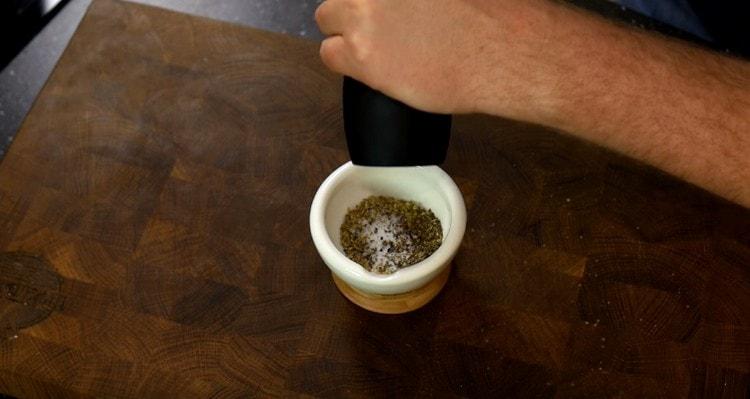 Add salt and pepper.