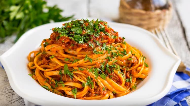 The dish looks very appetizing when serving.