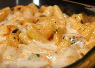 Shrimp pasta in cream sauce - quick and tasty dinner 🍤