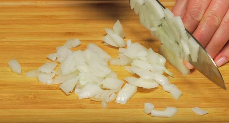 Chop the onion.