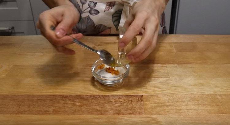 Add lemon or orange zest to sugar.