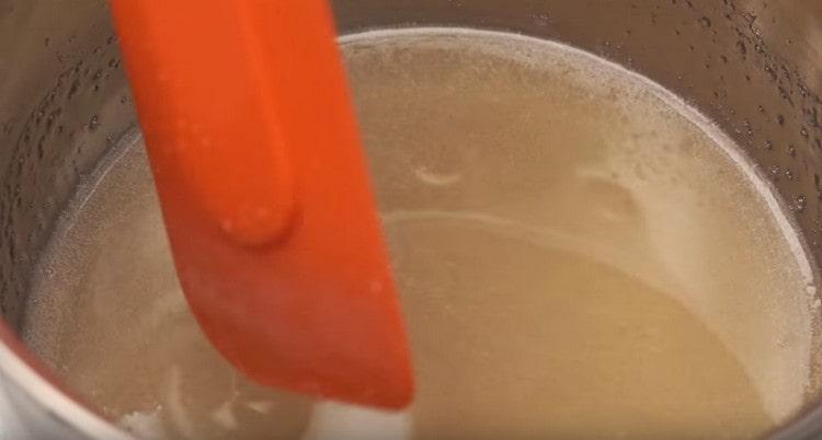 Cook the syrup until sugar is completely dissolved.