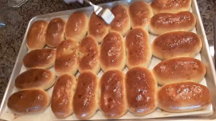 pies with potatoes and mushrooms are ready