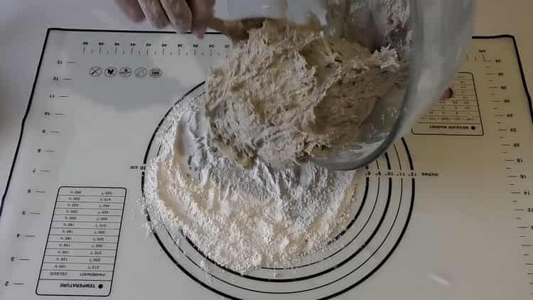 Knead dough for wheat rye bread