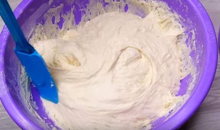 When the dough rises, we crush it and let rise again.