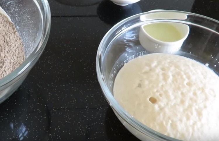 First prepare the dough.