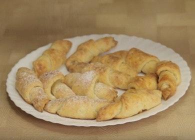 Curd pastry puff pastries - easy and simple