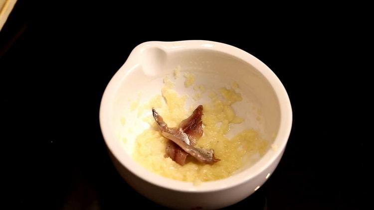 To make pollock soup, grill