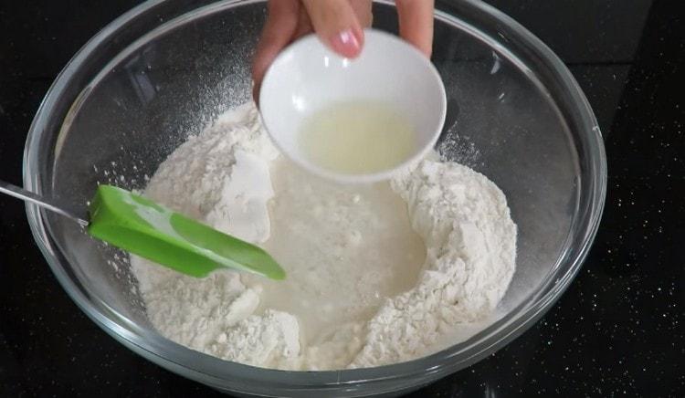 Add vegetable oil immediately.