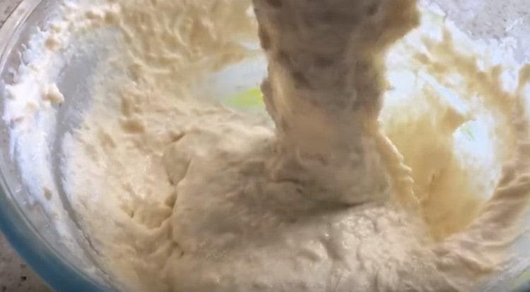 This is how the dough for dough should turn out.