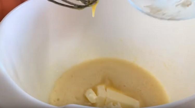 Add the butter, whisk again.