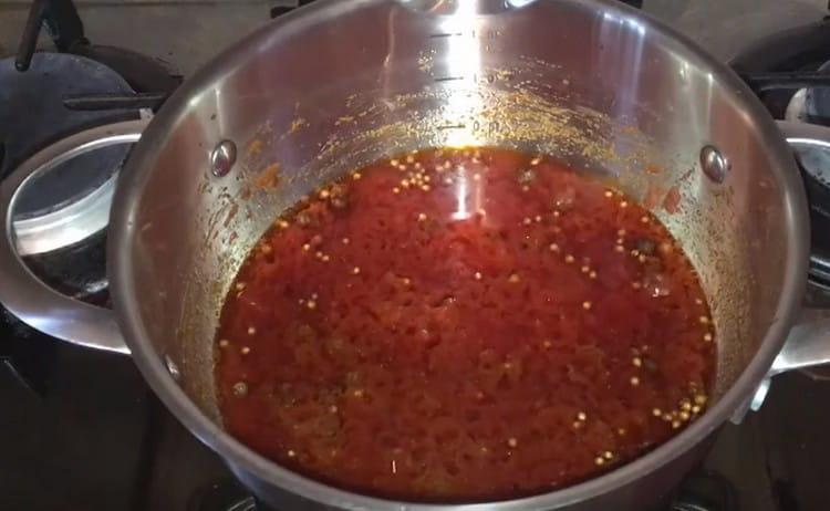 Bring the marinade to a boil, and then let it cool.