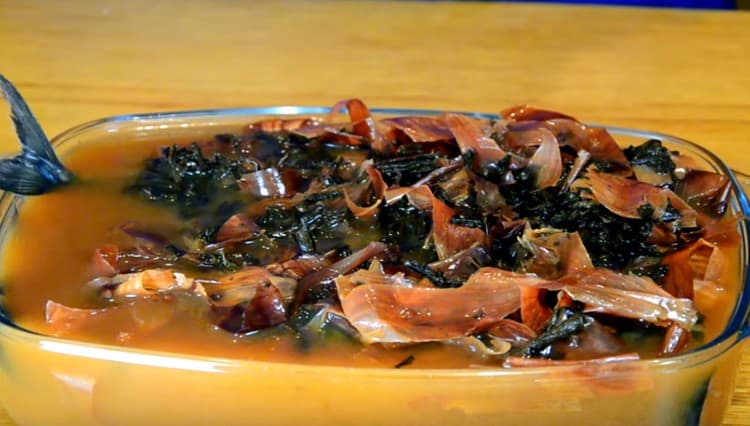 For two days we put a container of fish in the refrigerator (on the balcony).