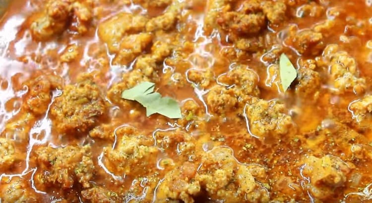 At the end, add bay leaf and sage.