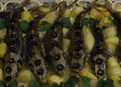 Sterlet in the oven with potatoes - tasty and easy