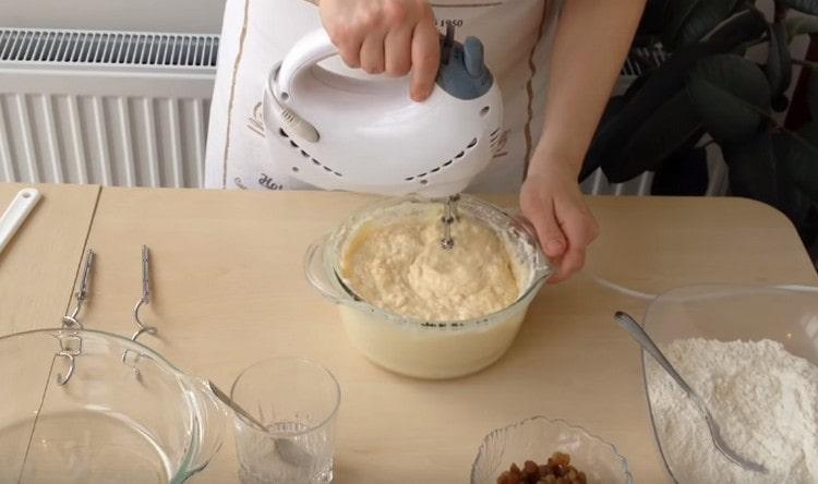 Again, beat well with a mixer.