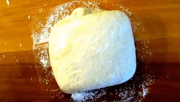 The dough without yeast for kefir pies is soft and airy.