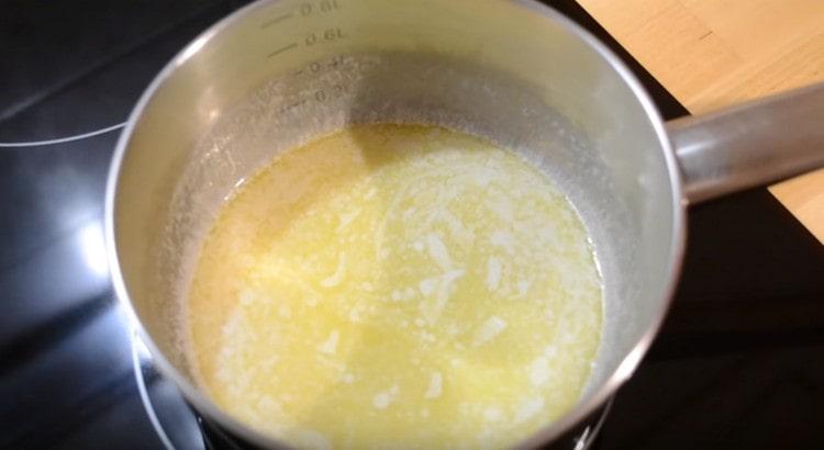 Melt the butter in a stewpan.