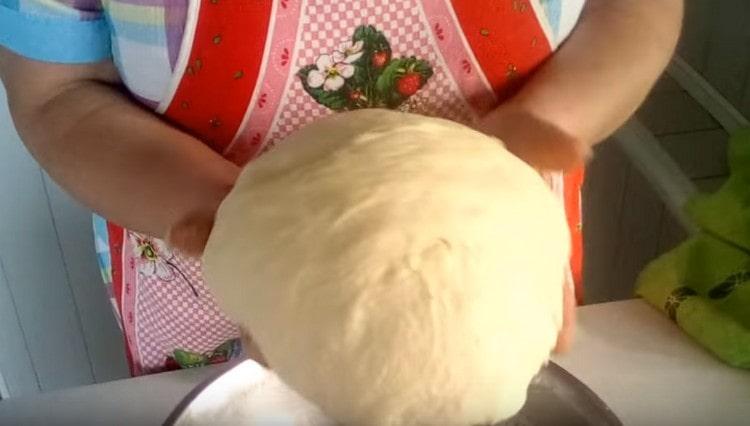 We knead the dough and can work with it.