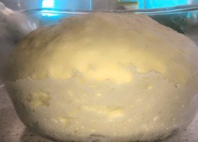 Yeast dough for khachapuri in milk and butter