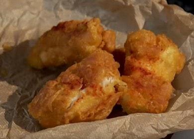 Tender cod in batter: cook according to a step by step recipe with a photo.