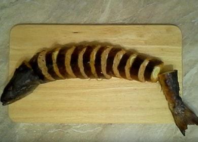 Stuffed pink salmon - a beautiful, tasty and tender fish