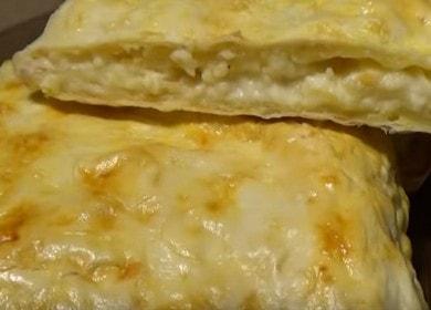Lazy lavash khachapuri - quick and easy