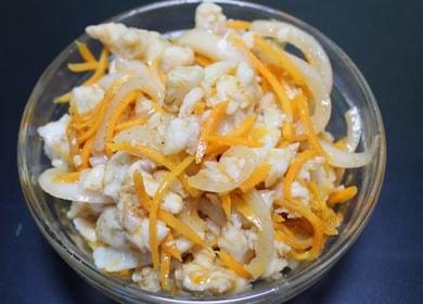 Preparing a savory hey of zander according to a step-by-step recipe with a photo.