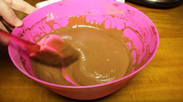 The dough turns out pretty liquid.