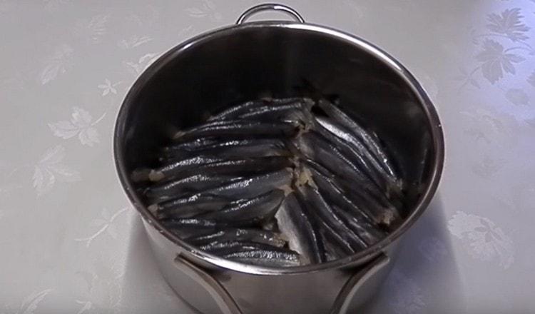 We form two layers of fish.