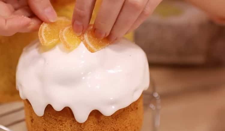 orange cake is ready