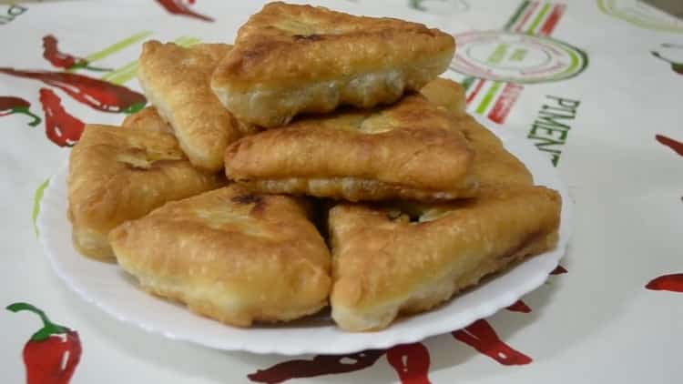 the meat in the pan is ready