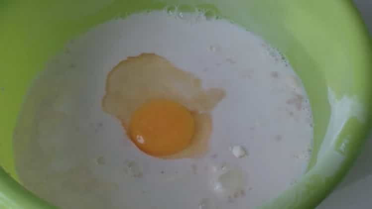 To mix hot dog buns, mix the ingredients