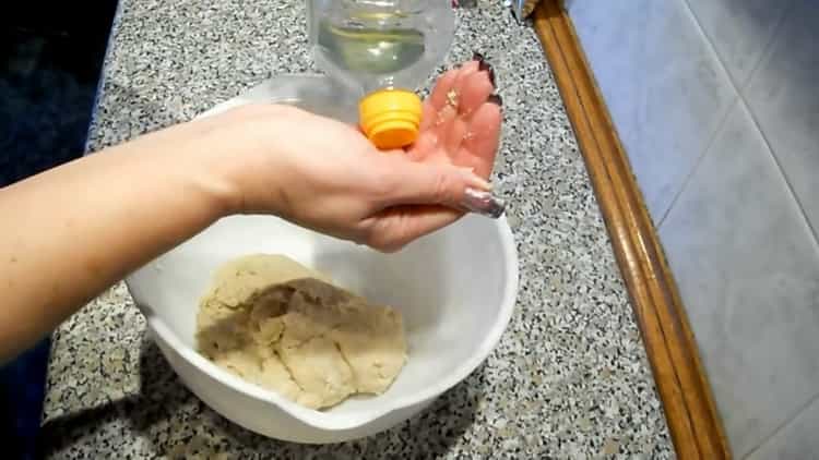 To make buns in milk, knead the dough