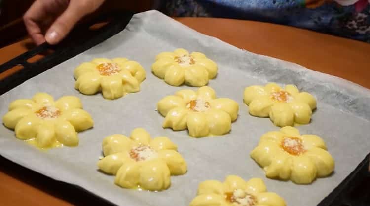 Preheat the oven to make muffin rolls