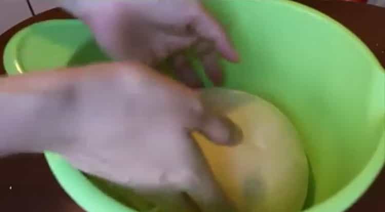 To make buns, knead the dough