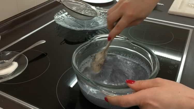 To make poppy seed yeast buns, make poppy seed filling