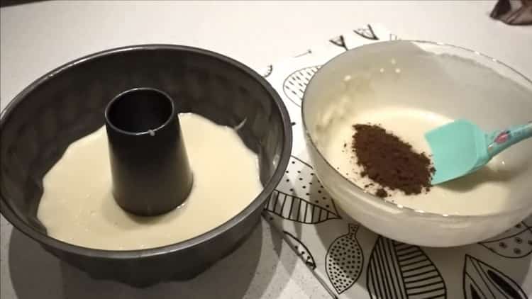 To make a quick cupcake, add cocoa