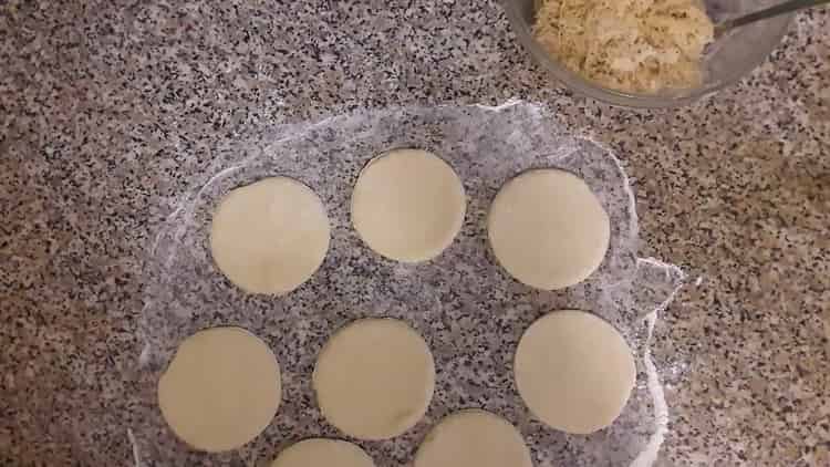 For dumplings with raw potatoes, divide the dough