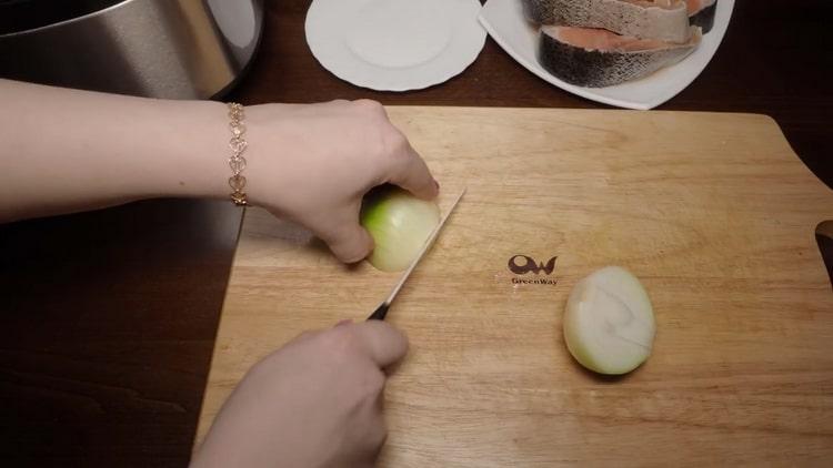 To cook pink salmon, prepare the ingredients