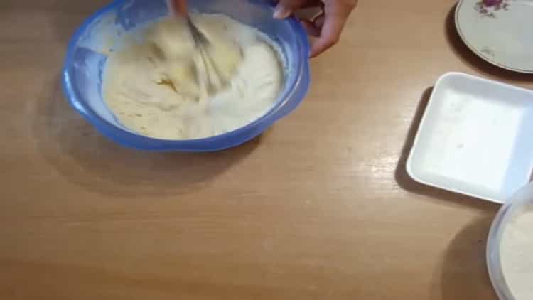 Prepare the ingredients for homemade buns.