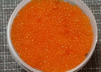 How to salt trout caviar - a quick way to salt