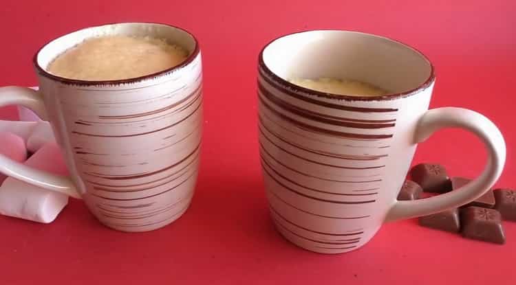 cupcake in the microwave is ready