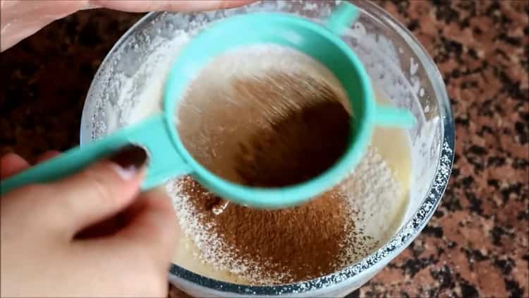 For making a cupcake. add cocoa